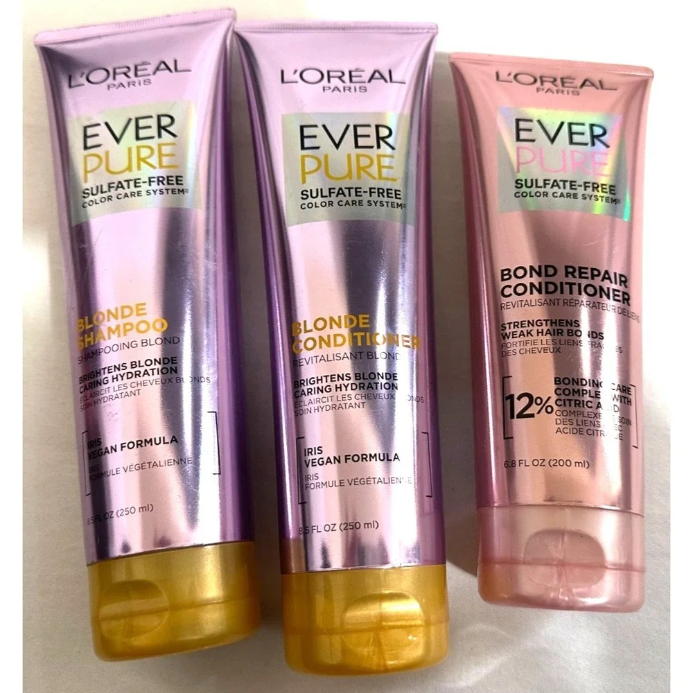 L'Oreal Paris Ever Pure Blond Shampoo & Conditioner + Bond Repair Conditioner